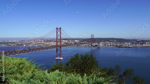 Wallpaper Mural The 25 de Abril Bridge is a suspension bridge connecting the city of Lisbon Torontodigital.ca