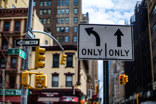 city street sign