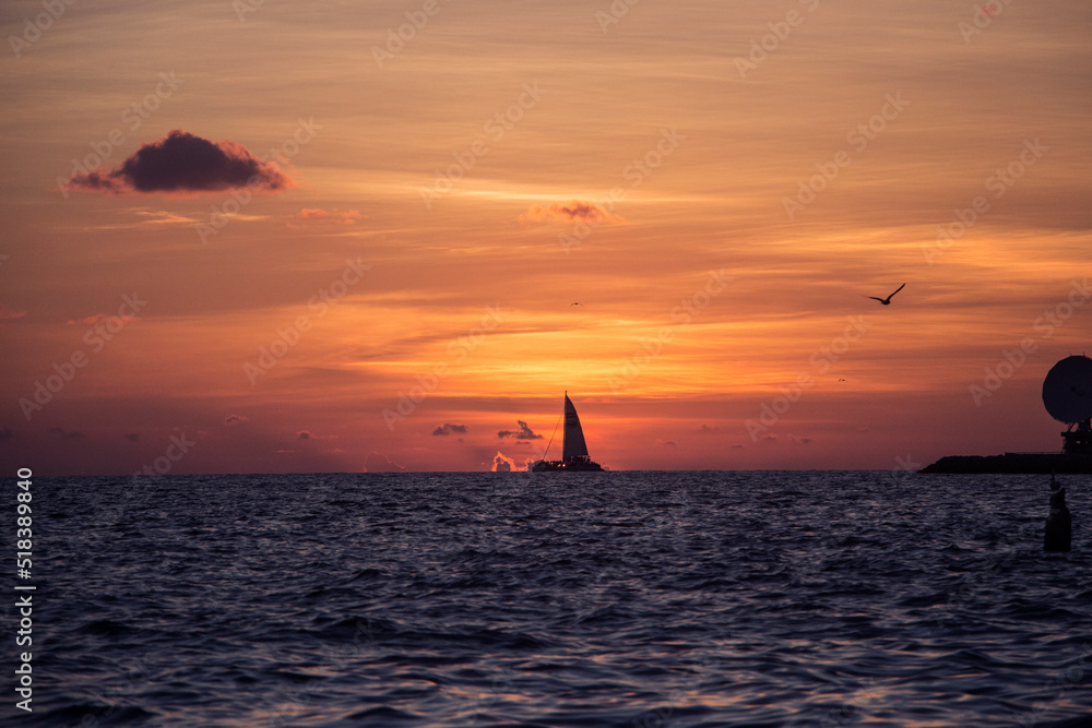 Sun Set On The Ocean