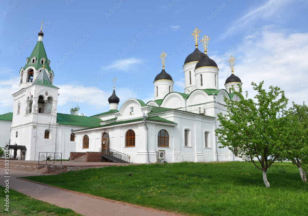 Church of the Intercession and the Cathedral of the Transfiguration of the Savior on the territory of the Spaso-Preobrazhensky Monastery. Murom, Russia
