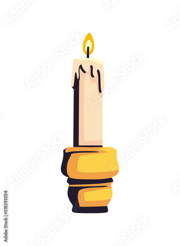 flat candle design