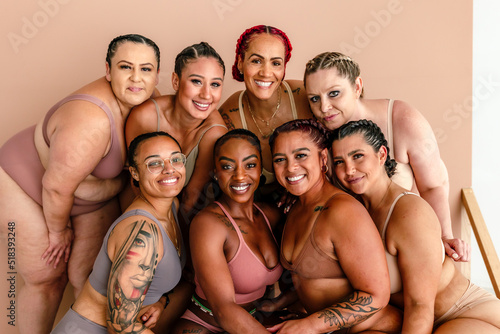 Diverse celebration of sisterhood photo