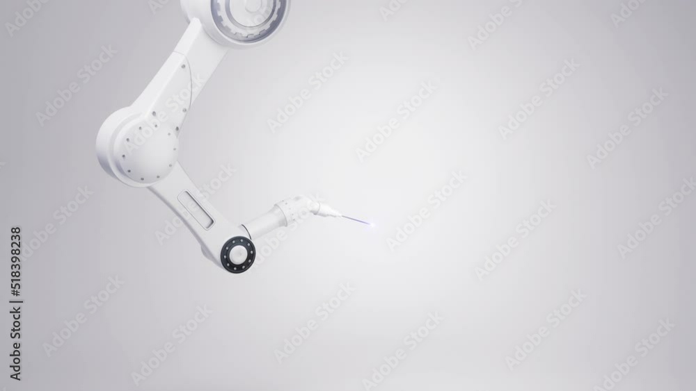 Mechanical arm with white background, 3d rendering. Mechanical arm with white background, 3d rendering.