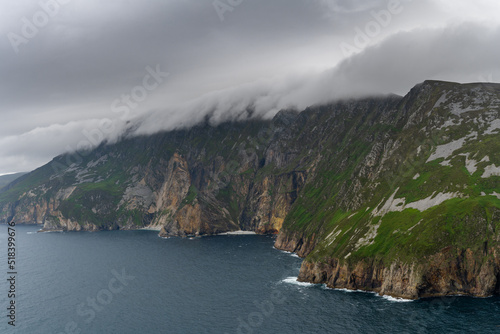 view of the mountains and cliffs of Slieve League on the northwest coast of Ireland © makasana photo