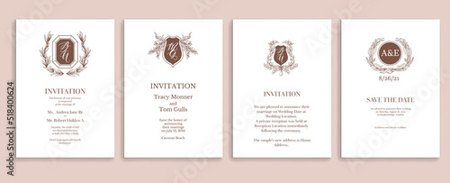 Invitatin wedding template card