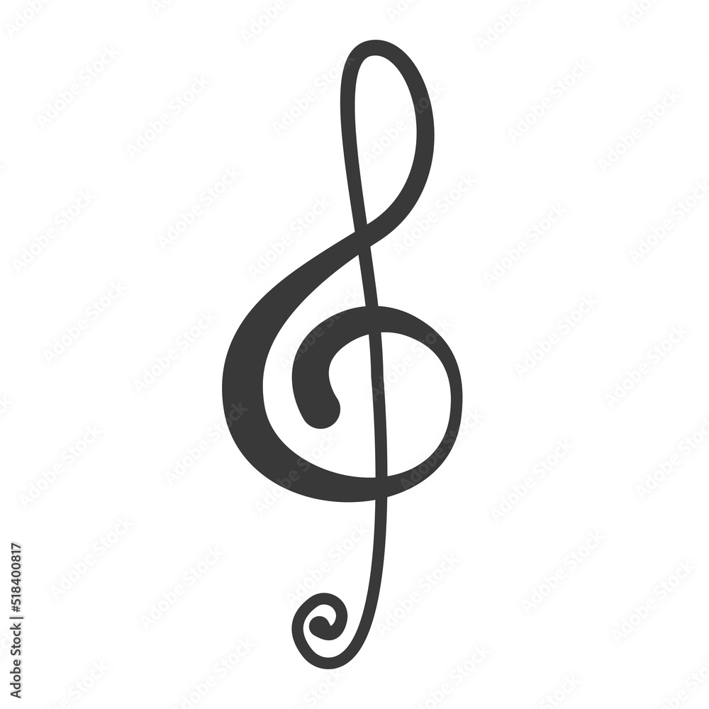 Treble Clef line icon, music and instrument, note sign vector graphics, a linear pattern on a white background, eps 10.
Treble Clef line icon, music and instrument, note sign vector graphics, a linear pattern on a white background, eps 10.
