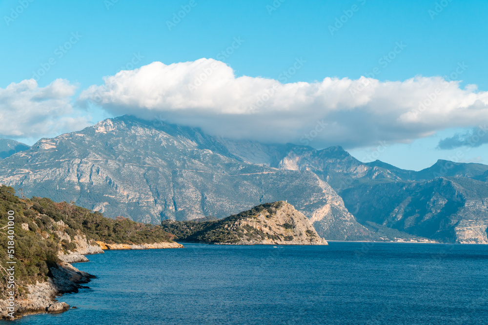 Seascape mountain scenery Seascape mountain scenery