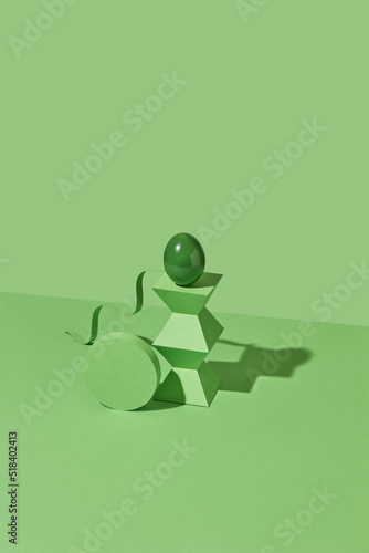 Easter egg on geometric figures