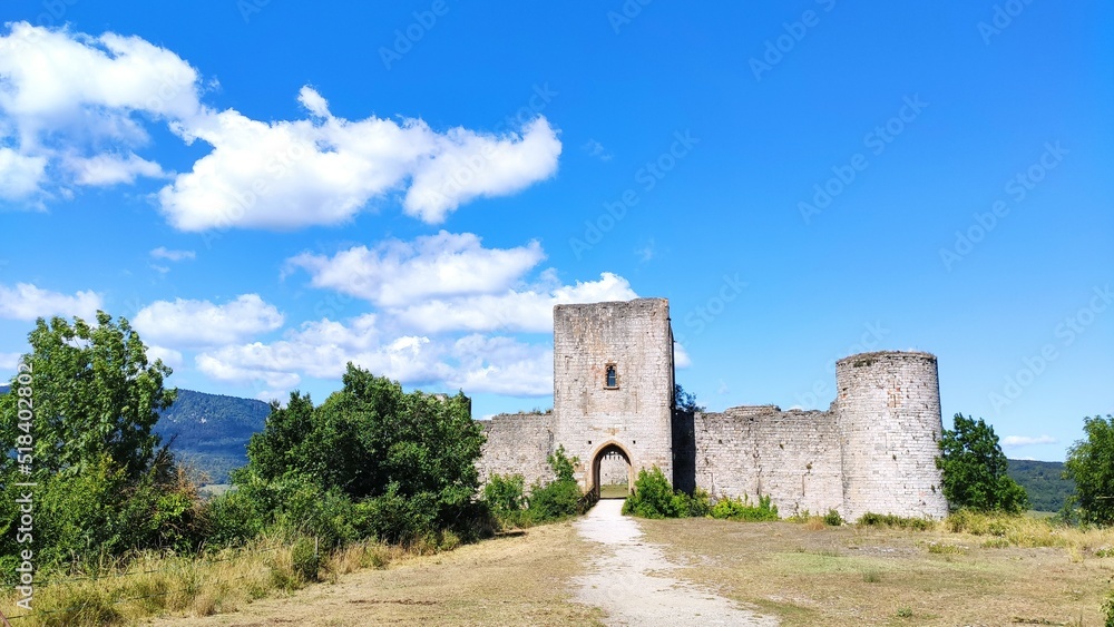 ruins of the castel, Puivert, France ruins of the castel, Puivert, France