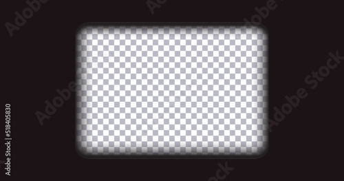 Old frame cinematic on transparent background. Vector Illustration 10 eps