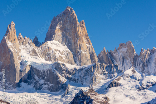 A view of the Fitz Roy outside the small town of El Chalten in the Patagonia region of Argentina.
