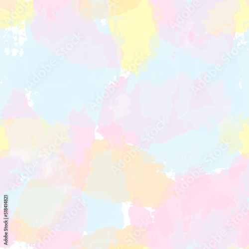 watercolor seamless pattern, rainbow colors girly print, artistic pastel background