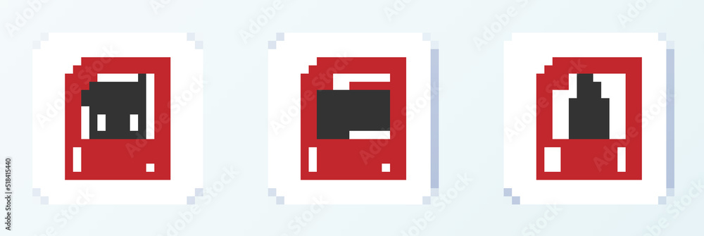 Set line EPS file document, MOV and DOC icon. Vector Set line EPS file document, MOV and DOC icon. Vector