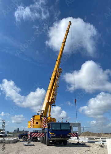 crane on building site photo