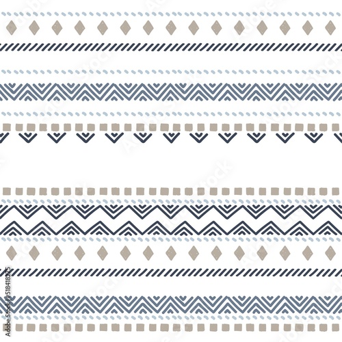 Ethnic vector seamless pattern. Tribal geometric background, boho motif, maya, aztec ornament illustration. mexican textile print texture