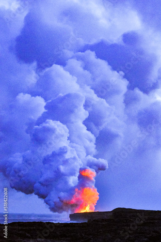 smoke from the fire