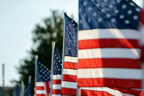 Display Of Thousands Of United States Flags