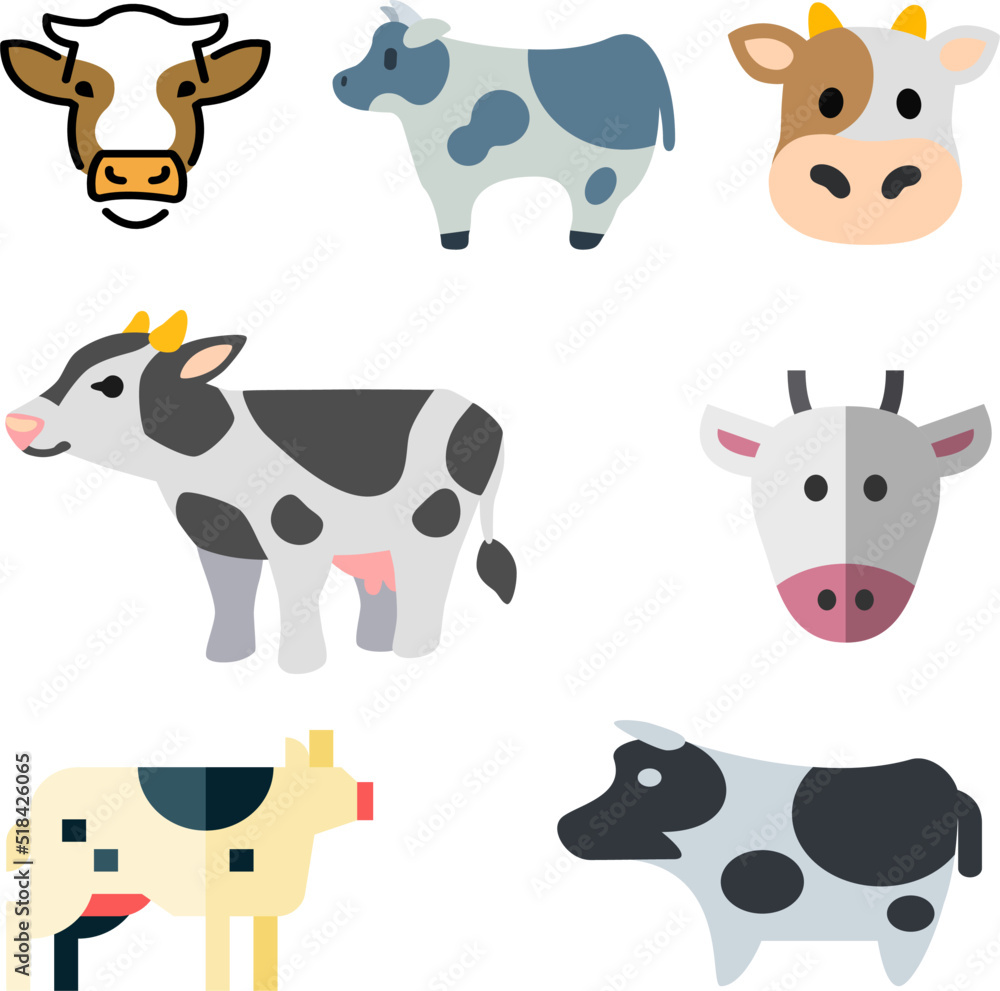 Obraz premium farm animals set