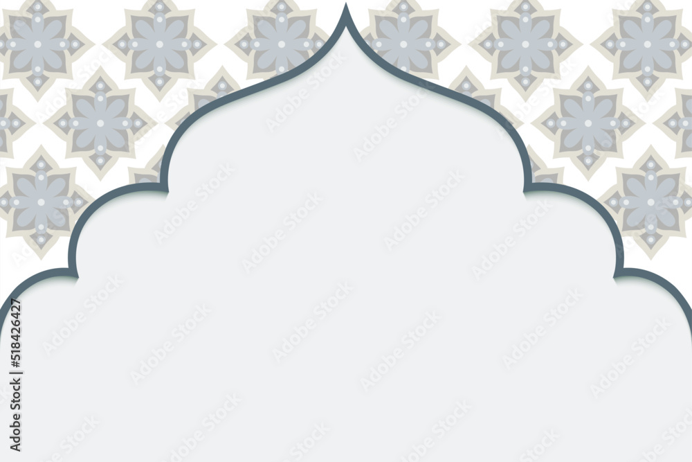 Vector of Islamic banner design templateVector of Islamic banner design