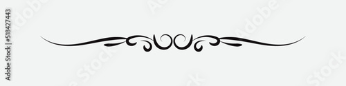 Text Divider with black color isolated on white background