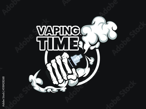 skull hand vape with holding vape