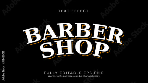 Barbershop Logo Text Effect Font Type