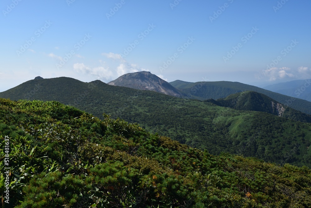 Climbing mountain ridge, Nasu, Tochigi, Japan