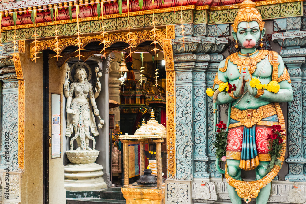 Statue of God in temple, Singapore Statue of God in temple, Singapore