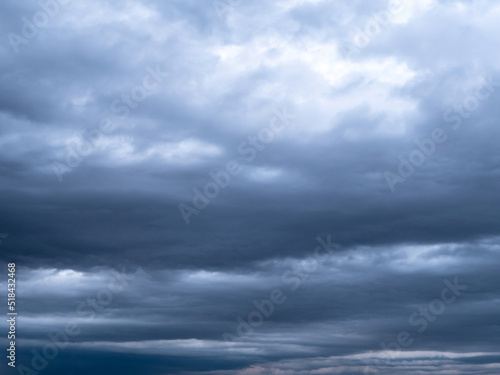 dramatic skyscape with dark ominous storm clouds