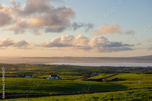 Waterfront view of mountains in Ireland photo