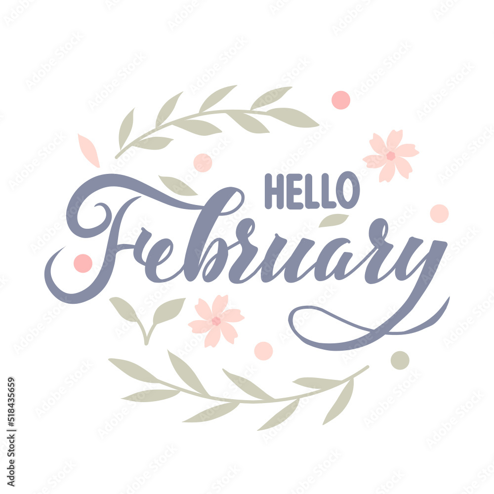 February handwriting art February handwriting art