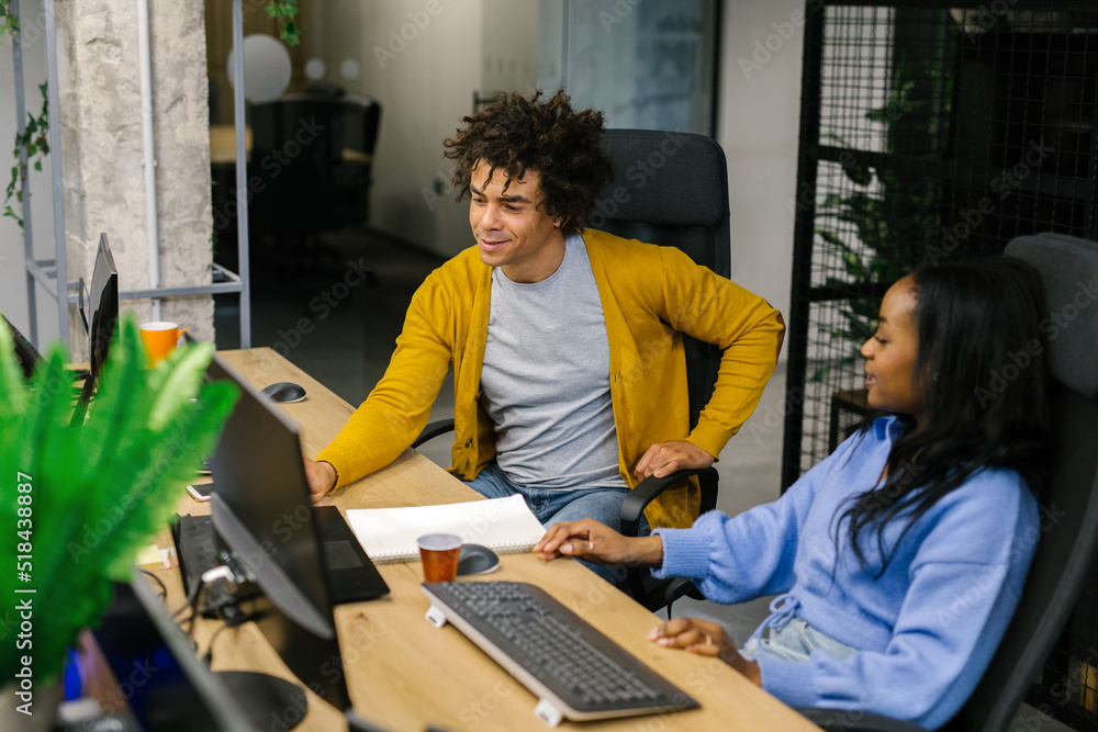 Colleagues Working On A Project