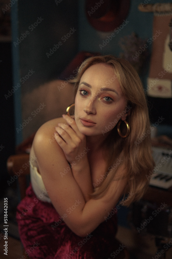 Natural blond woman's portrait Natural blond woman's portrait