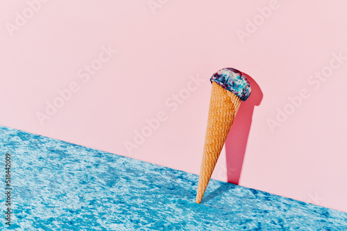 tutti frutti icecream cone photo