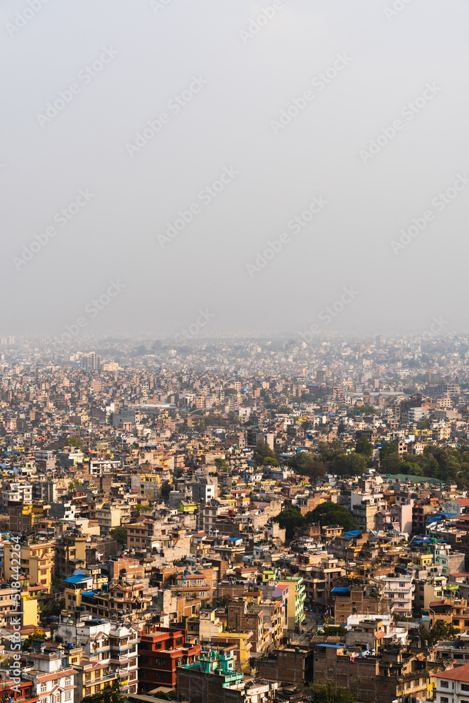 Aerial view of Kathmandu valley Aerial view of Kathmandu valley