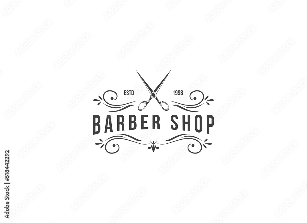 Barbershop Logo Vector Design. Logo for barbershop, cut and shave, Hair Stylist. Barbershop Logo Vector Design. Logo for barbershop, cut and shave, Hair Stylist.