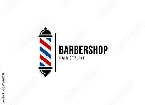 Barbershop Logo Vector Design. Logo for barbershop, cut and shave, Hair Stylist. 