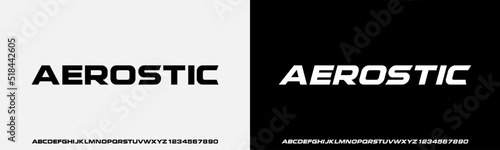 Modern Bold Font. Regular Italic Number Typography urban style alphabet fonts for fashion, sport, technology, digital, movie, logo design, vector illustration