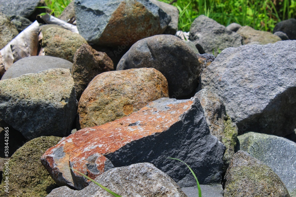 pile of many large stones