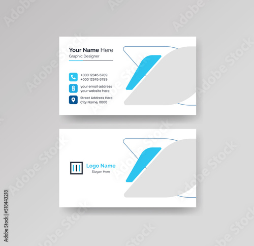 Modern Creative Clean Business Card Design Template Vector