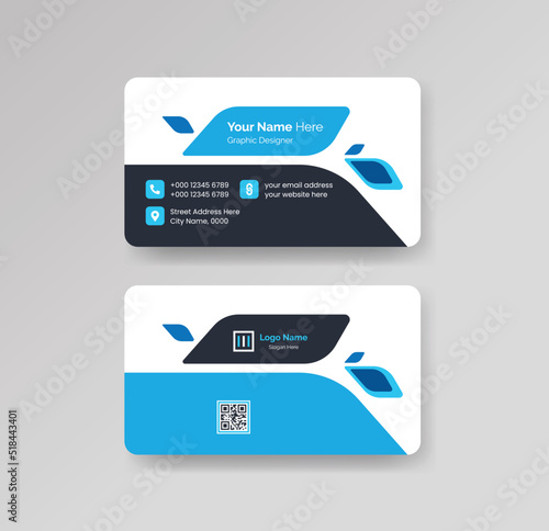 Modern Creative Clean Business Card Design Template Vector