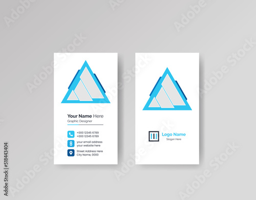 Modern Creative Clean Business Card Design Template Vector