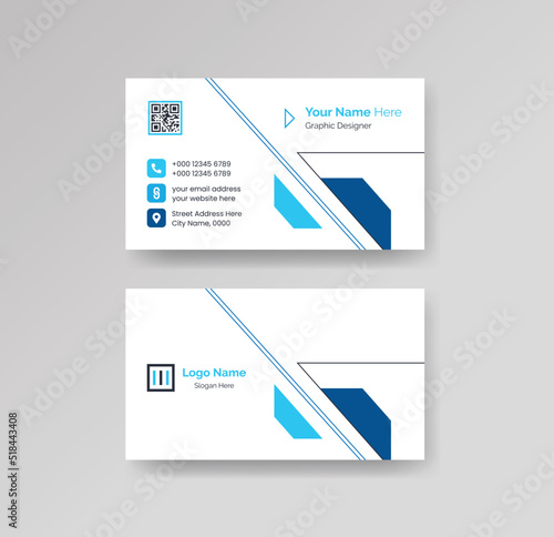 Modern Creative Clean Business Card Design Template Vector