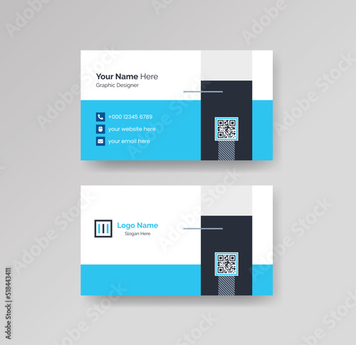 Modern Creative Clean Business Card Design Template Vector