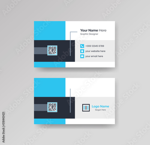 Modern Creative Clean Business Card Design Template Vector