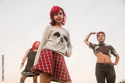 Cool alternative style friends