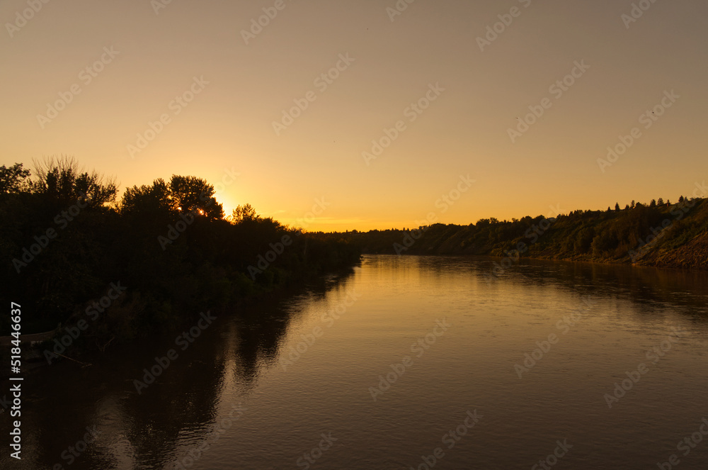 The North Saskatchewan River in the Evening