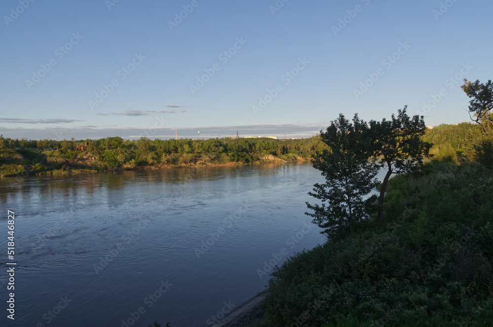 The North Saskatchewan River in the Evening The North Saskatchewan River in the Evening