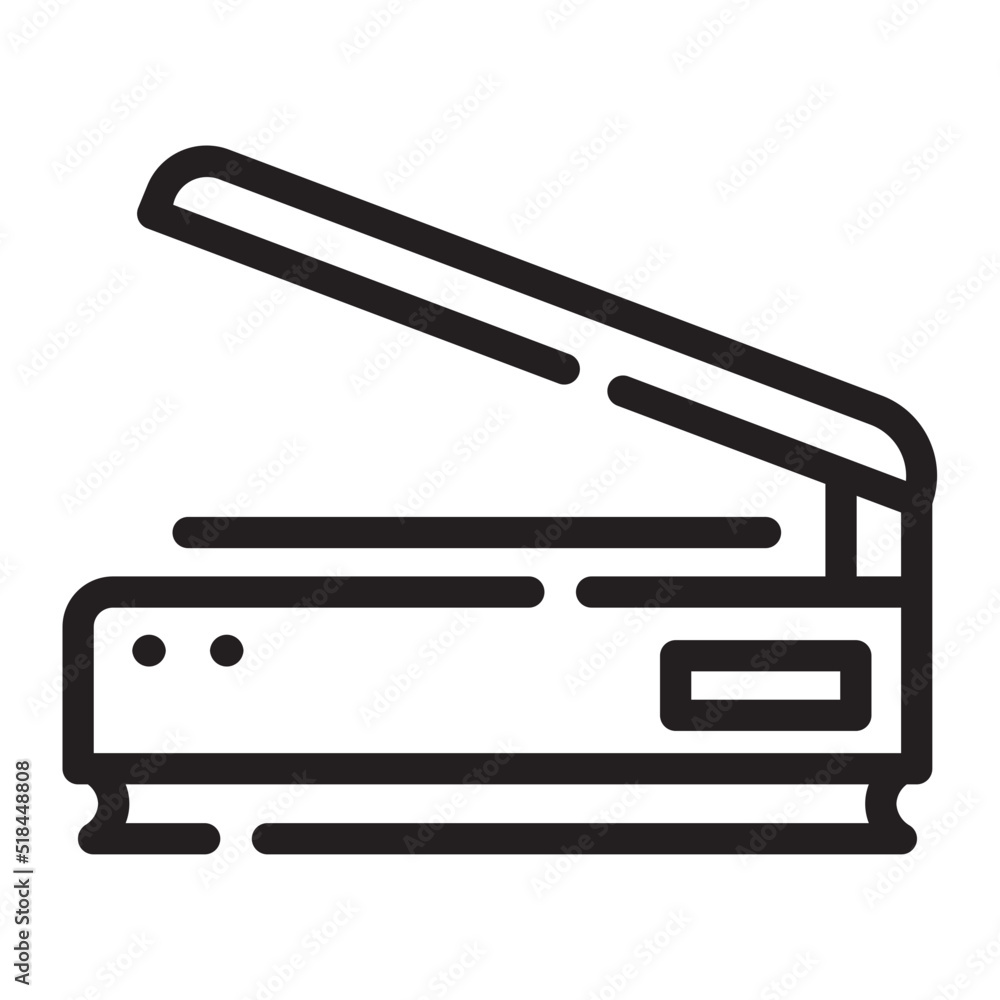 scanner line icon scanner line icon
