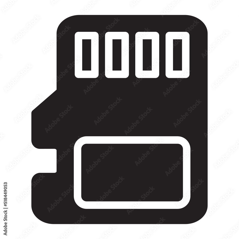 Sd Card glyph icon Sd Card glyph icon